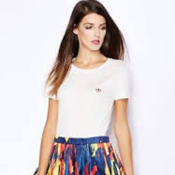 Adidas Originals Paris Print Multicolor Tshirt Dress Size M - Picture 1 of 9